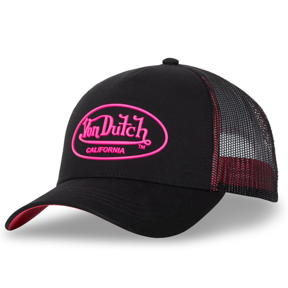 Von Dutch Baseball With Dom Net Cap Black / Rose | US-WXASCJ423