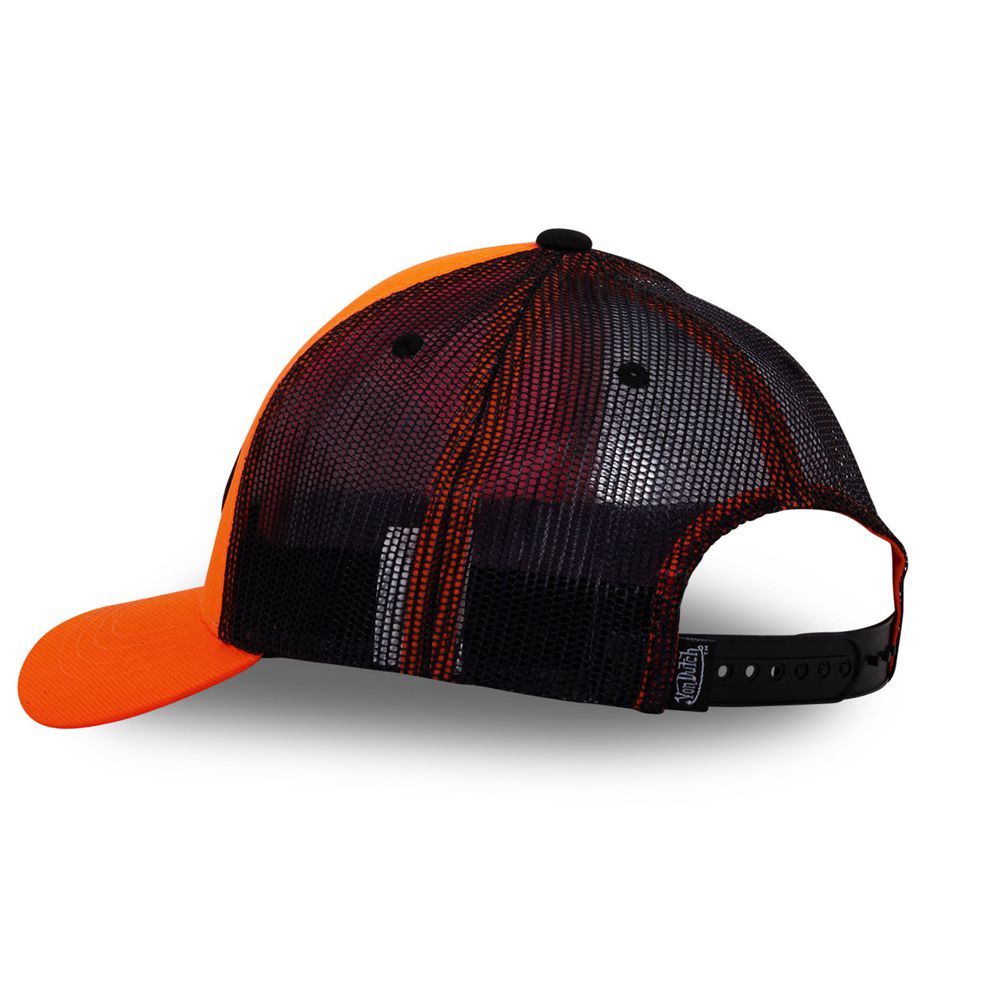 Von Dutch Baseball With Fluo Fresh Net Cap Orange / Black | US-LJAMKG309