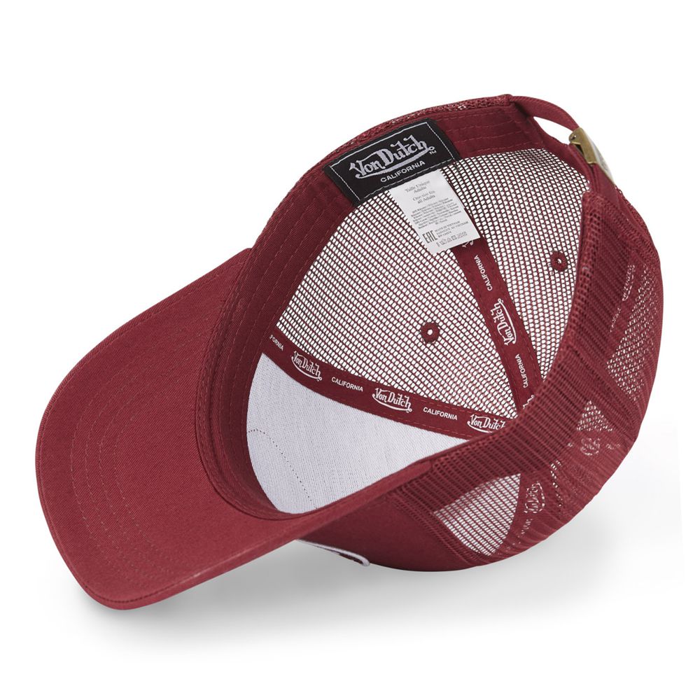 Von Dutch Baseball With Lof Net Cap Red / White | US-WREUDY761