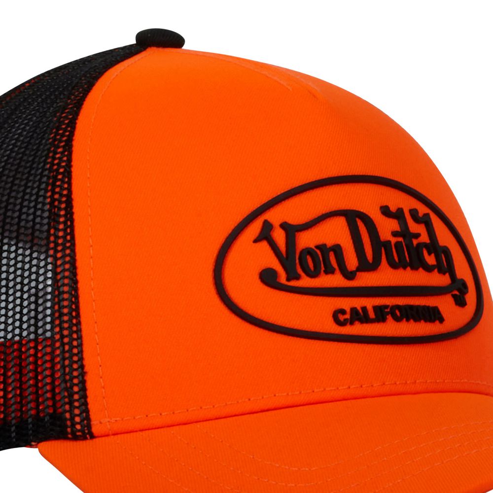 Von Dutch Baseball With Neon Net Cap Orange / Black | US-MCXWEU215