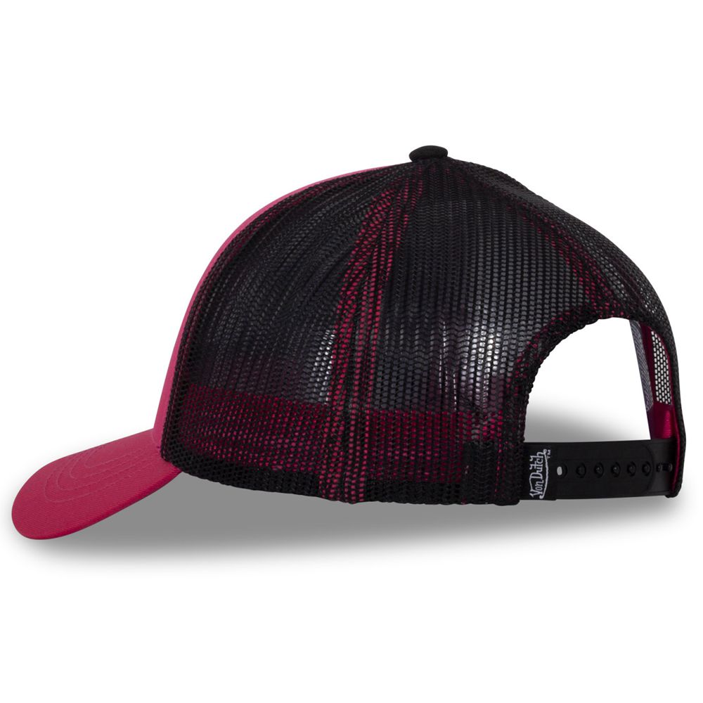 Von Dutch Baseball With Neon Net Cap Red / Black | US-PDJSGY179