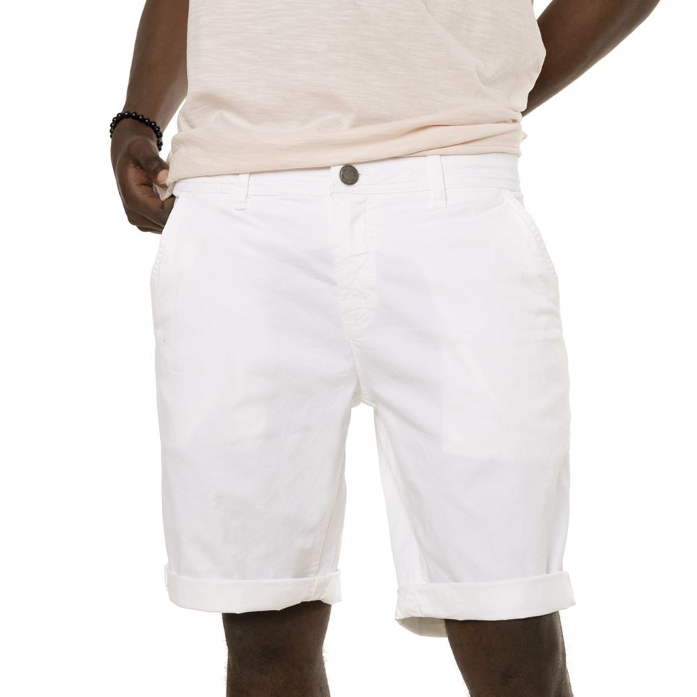 Von Dutch Bermuda Chino Bary Men Shorts White | US-TIXZHQ172