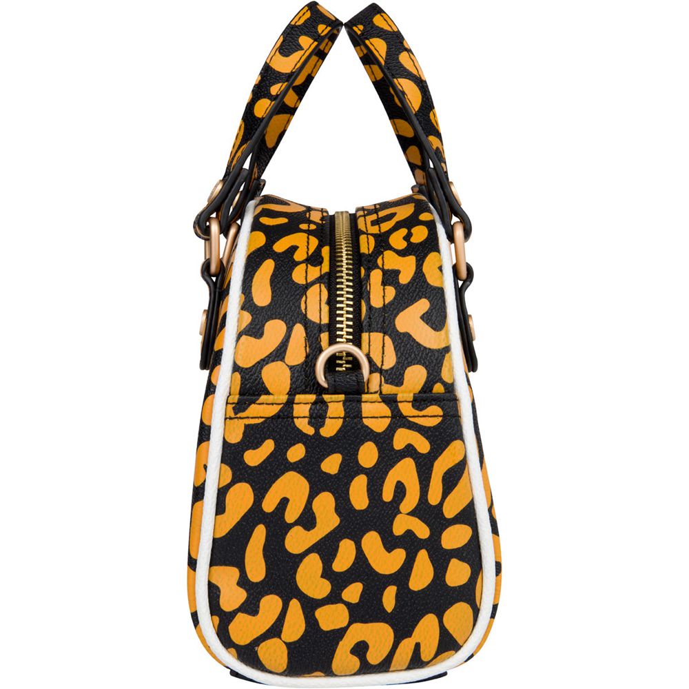 Von Dutch Cheetah Small Women Bowling Bag Orange | US-LYWPOR423