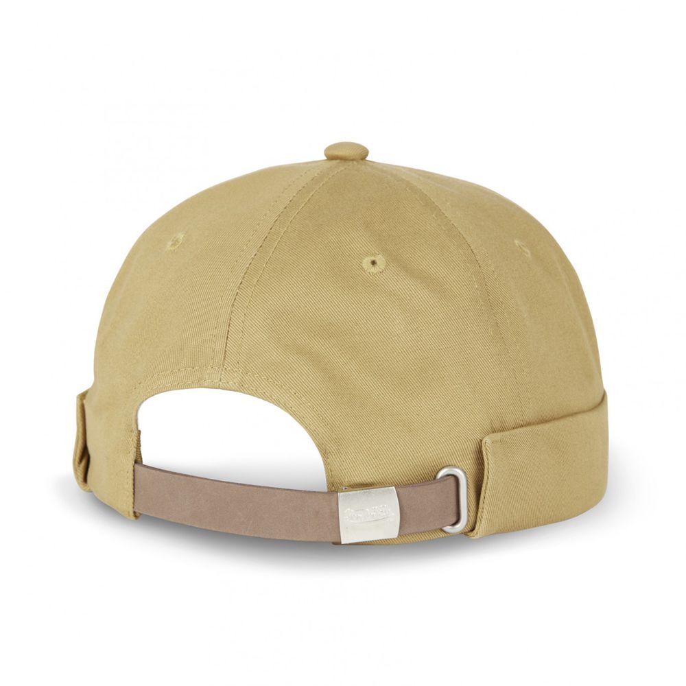 Von Dutch Cotton Docker Cap Beige | US-PCJHKZ936