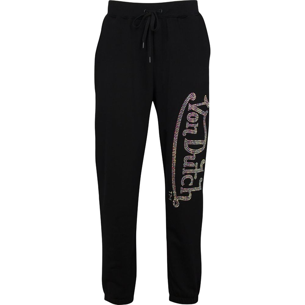 Von Dutch Crystals Men Joggers Black | US-RSCVYE691