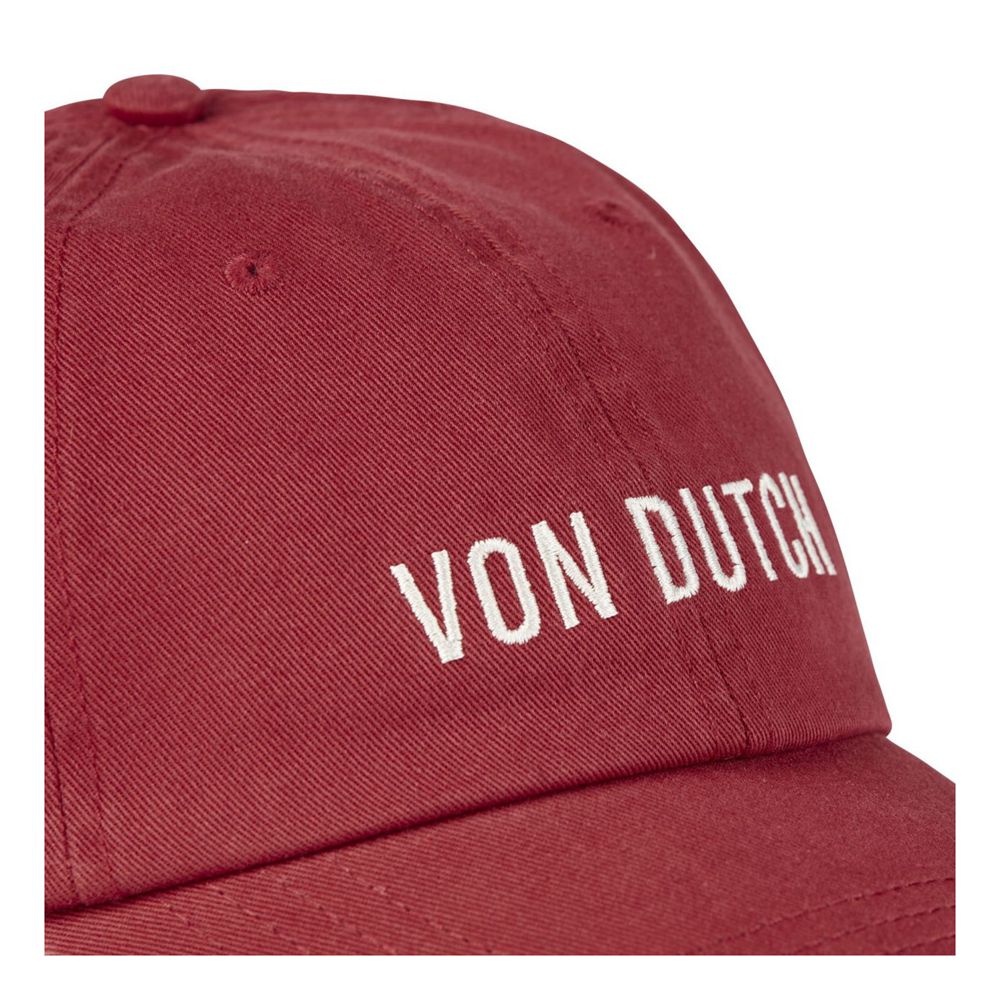 Von Dutch Dad Cotton Cap Dark Red | US-QAWOGM834