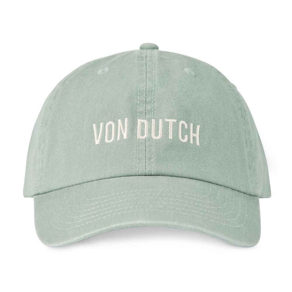 Von Dutch Dad Cotton Starback Closure Cap Green | US-OYNKXI845