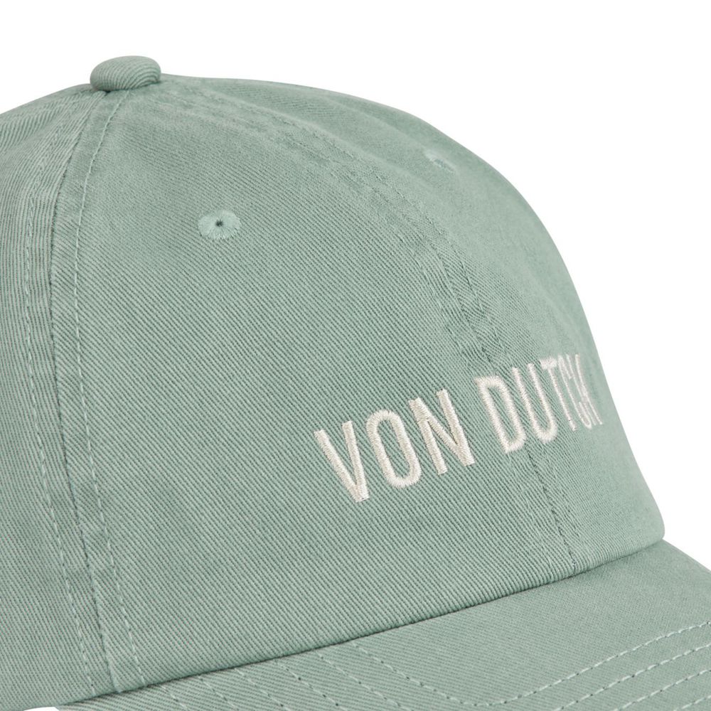 Von Dutch Dad Cotton Starback Closure Cap Green | US-OYNKXI845