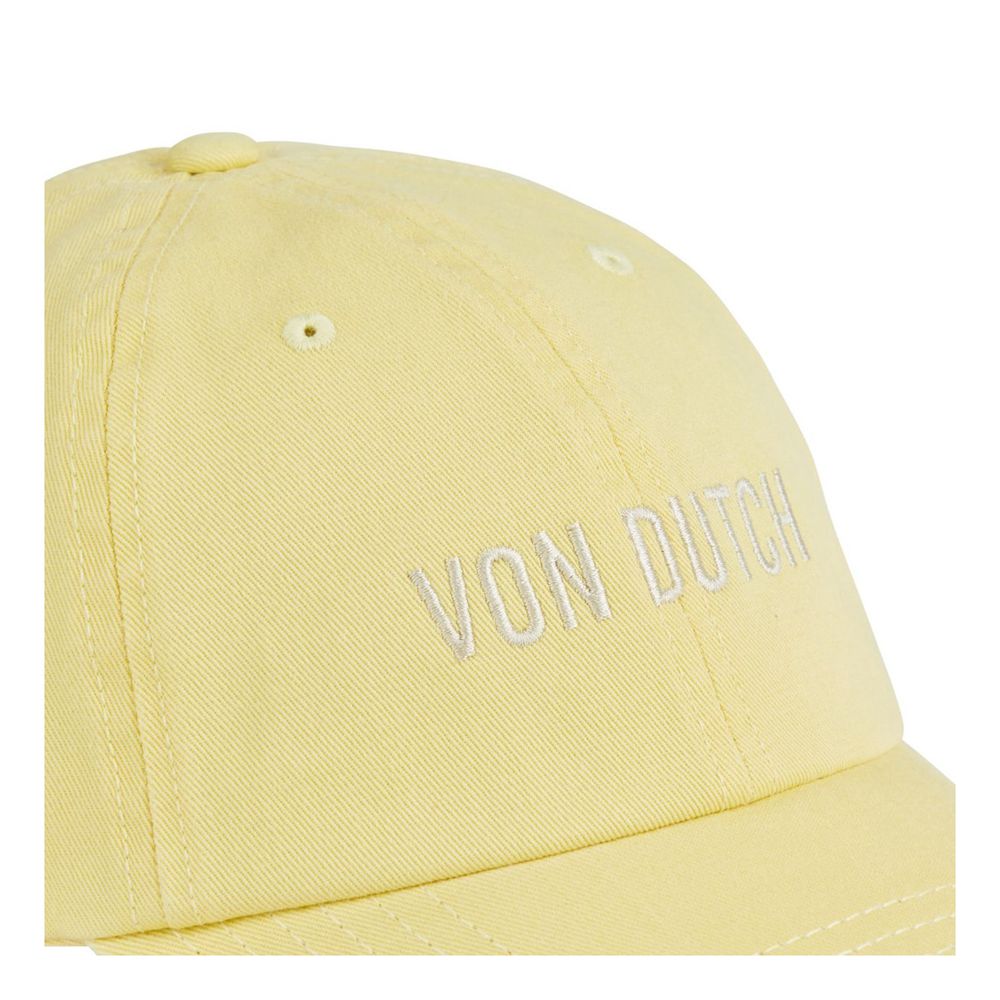 Von Dutch Dad Cotton Starback Closure Cap Yellow | US-PZEJOL201