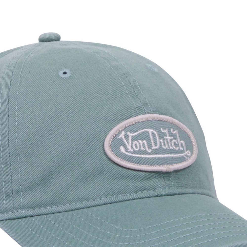 Von Dutch Dad Cotton Starback Closure Cap Blue | US-UXDFWJ256