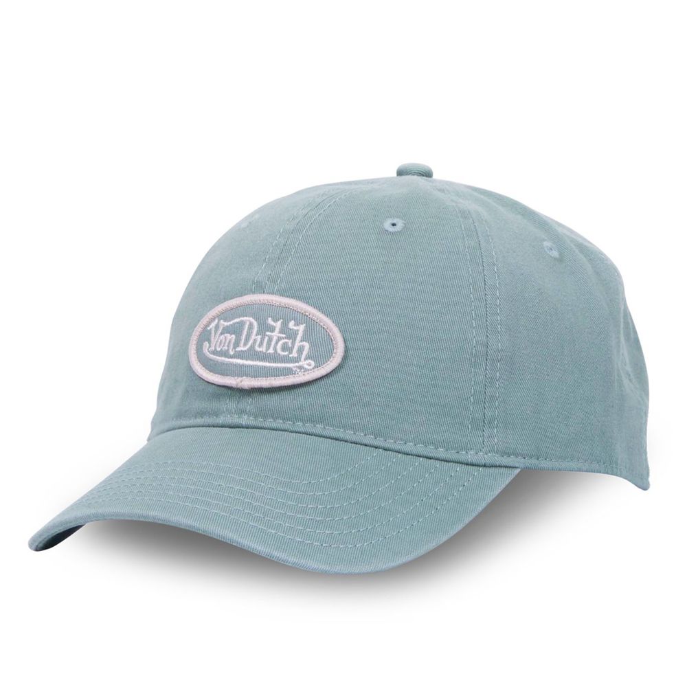 Von Dutch Dad Cotton Starback Closure Cap Blue | US-UXDFWJ256