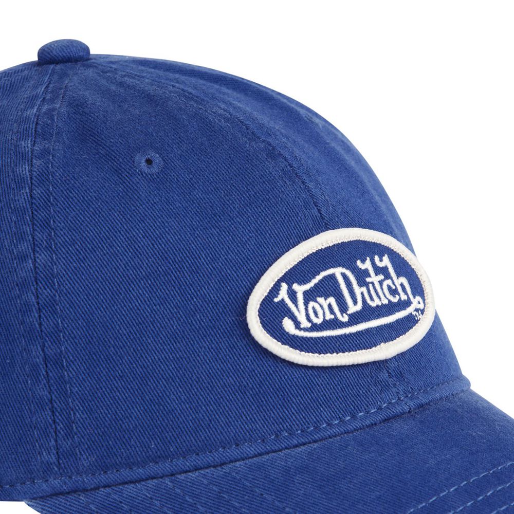 Von Dutch Dad Cotton Starback Closure Cap Blue | US-RZGWCB765