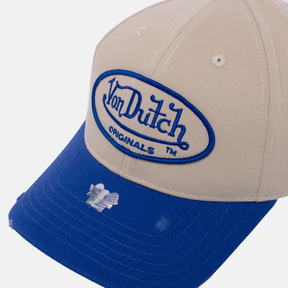 Von Dutch Db Denver Cap Cap Blue / Beige | US-PTNZSO761