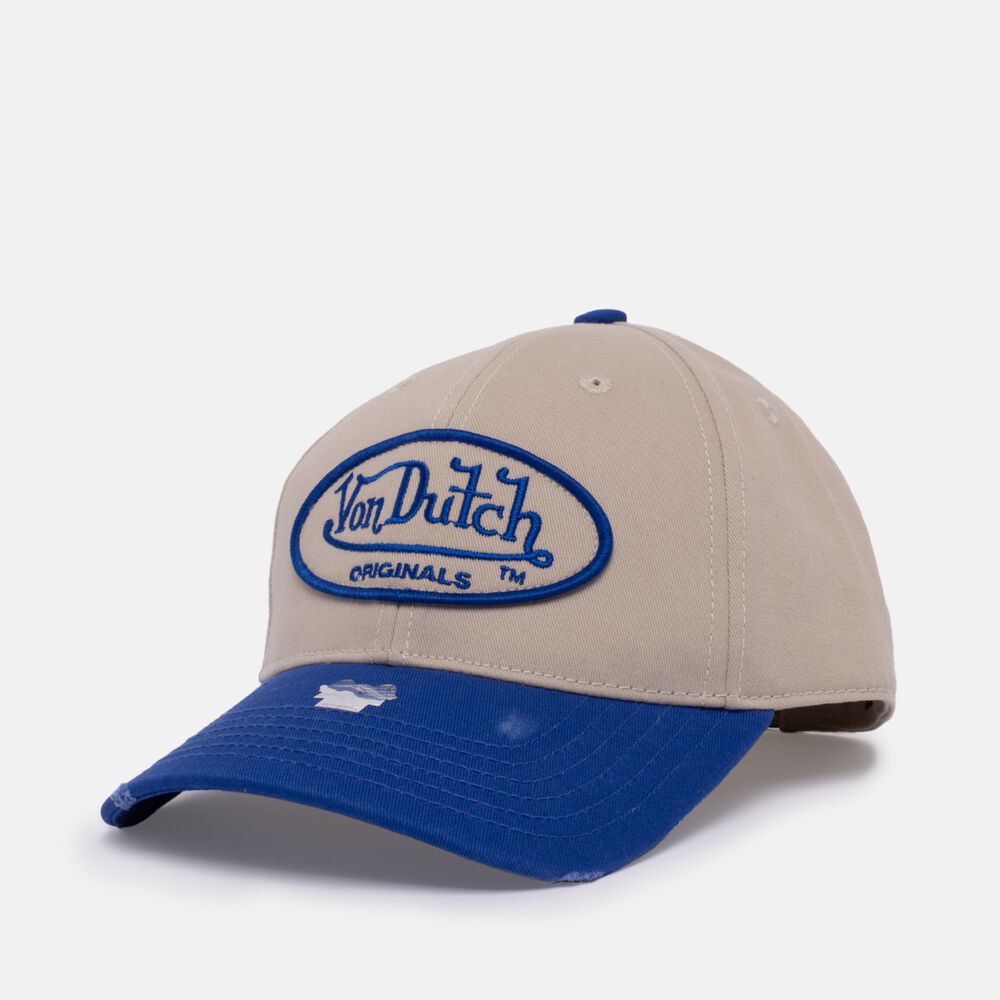 Von Dutch Db Denver Cap Cap Blue / Beige | US-PTNZSO761