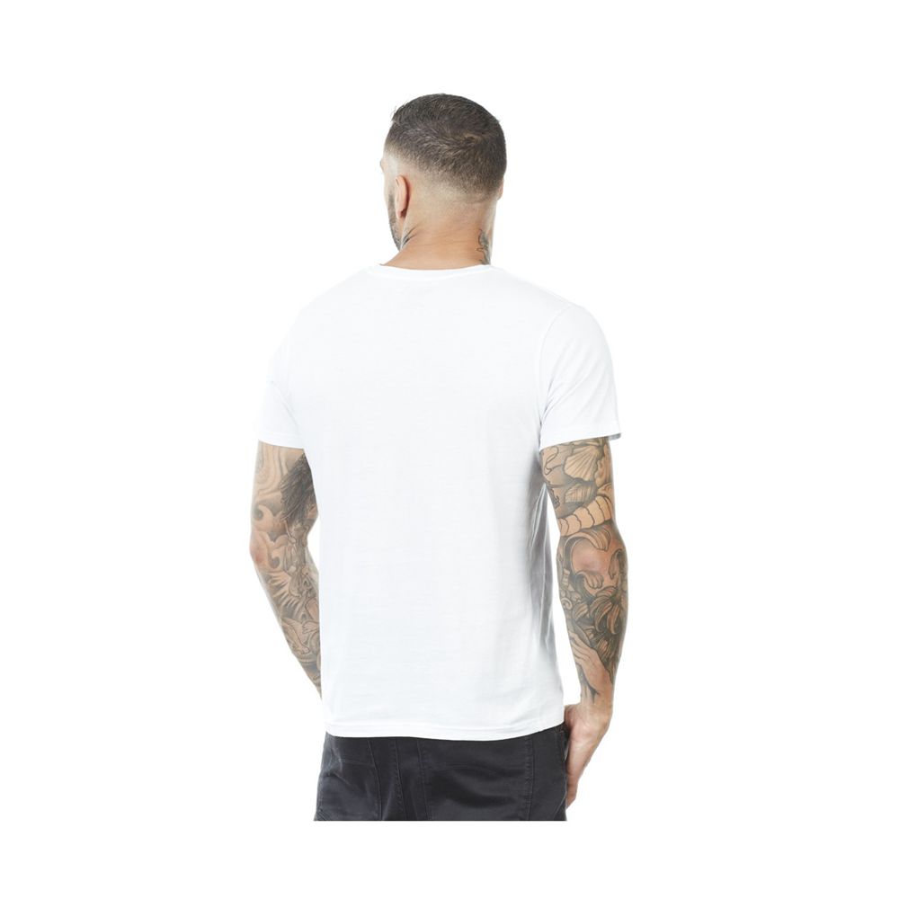 Von Dutch First Round Neck Men T-Shirt White / Black | US-PFTMRC854