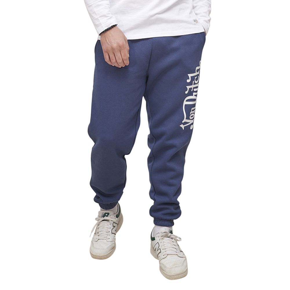 Von Dutch Fleece Park Men Joggers Blue / White | US-OXZHJI145