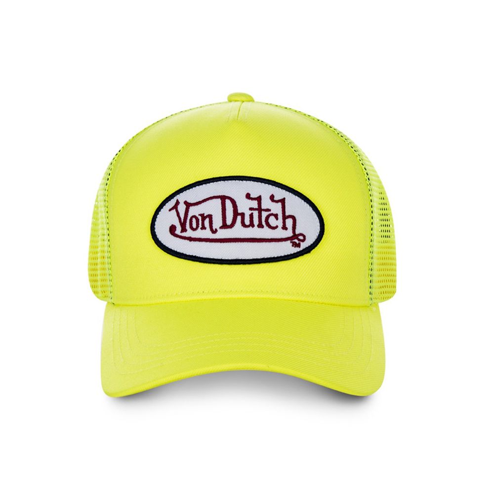 Von Dutch Fresh With Mesh Cap Yellow | US-HZWKPG628