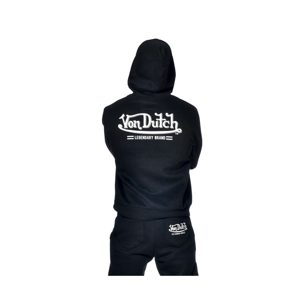 Von Dutch Hay Men Hoodie Black | US-ODCFZI621