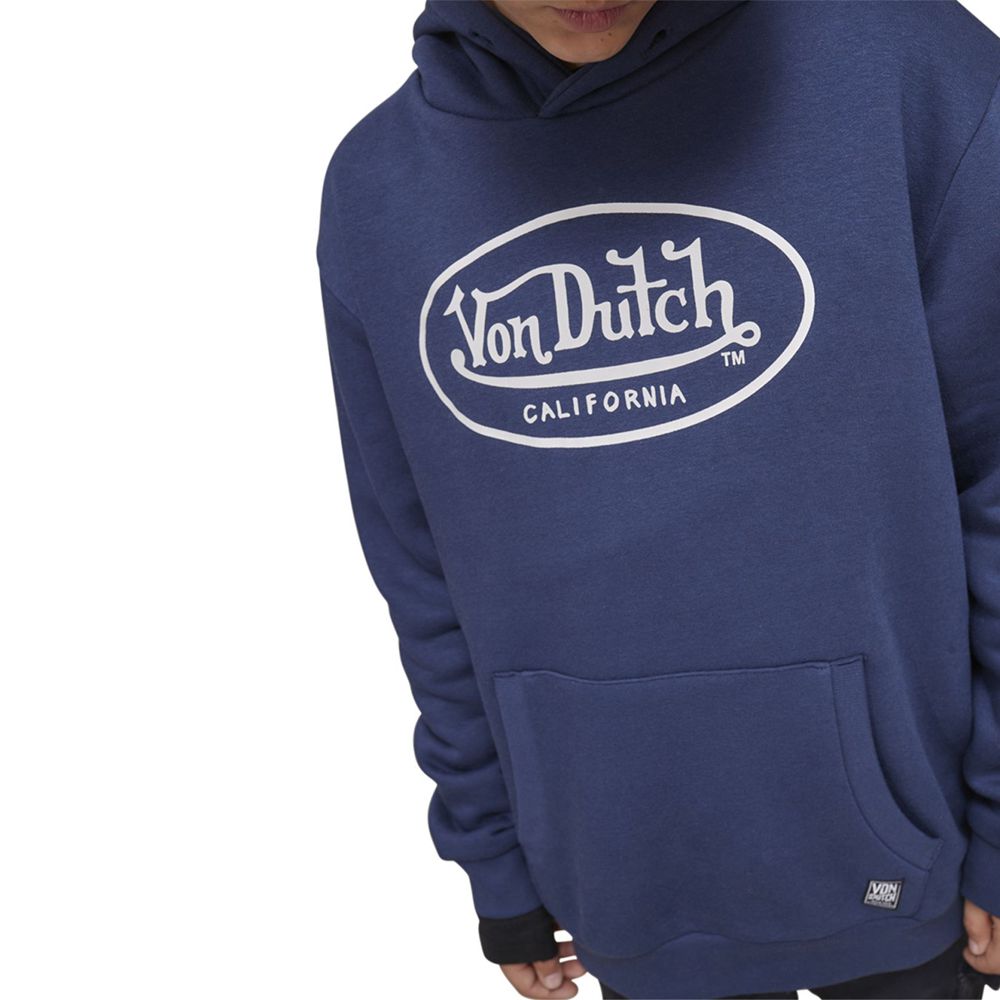 Von Dutch Kool Relax Fit Kids' Hoodie Blue / White | US-BGFDLZ647