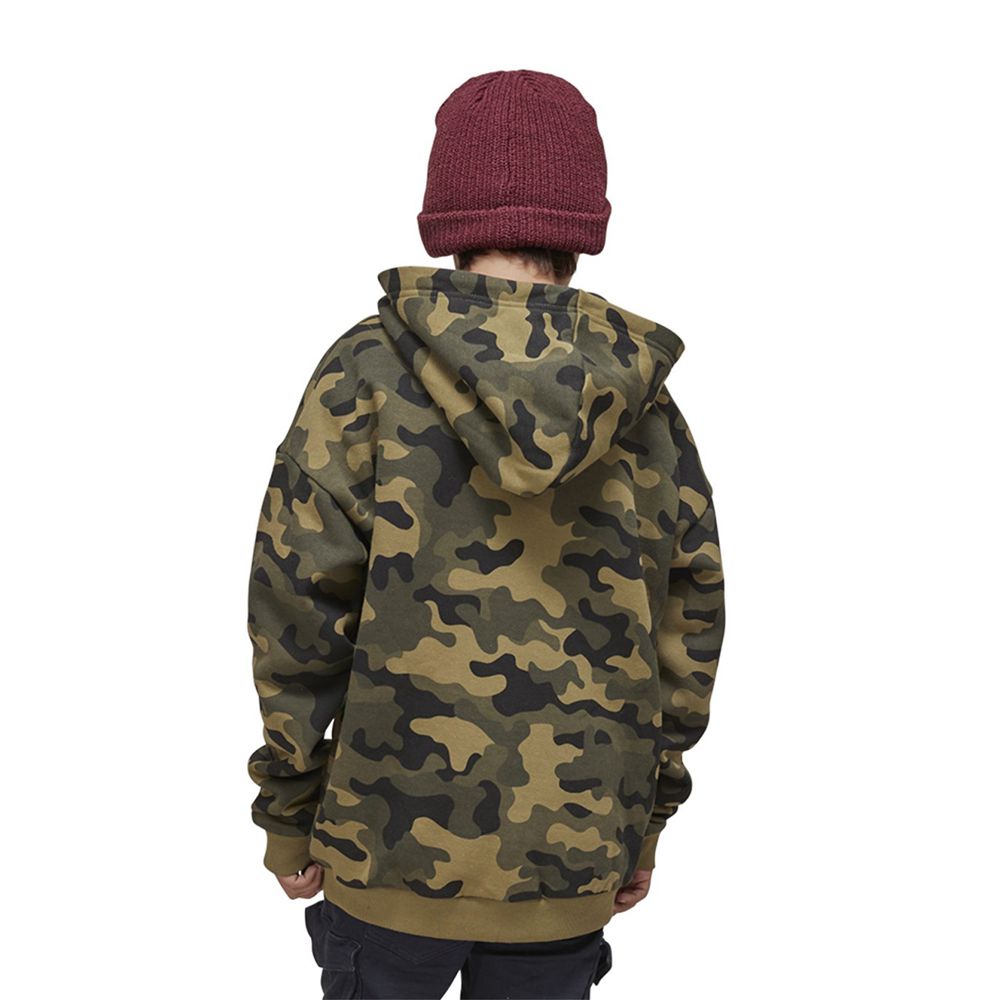 Von Dutch Kool Relax Fit Kids' Hoodie Camo | US-EKUCNO015