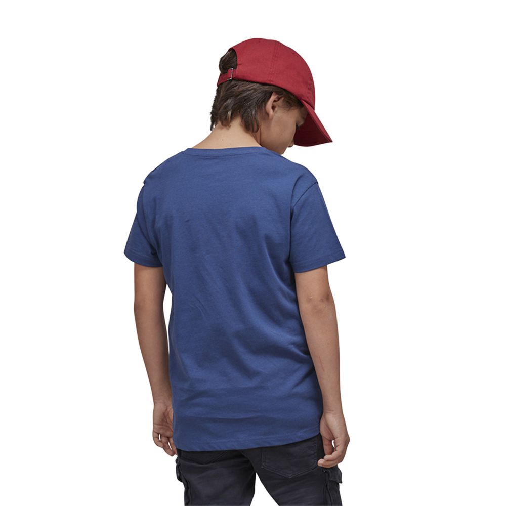 Von Dutch Krys Short Sleeved Round Neck Kids' T-Shirt Blue / White | US-ZFMXSG963