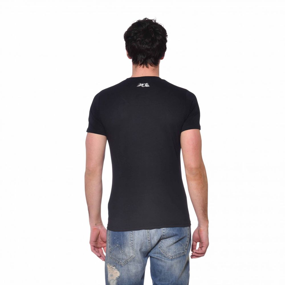 Von Dutch Life Slim Fit Men T-Shirt Black / White | US-TGXCWD815