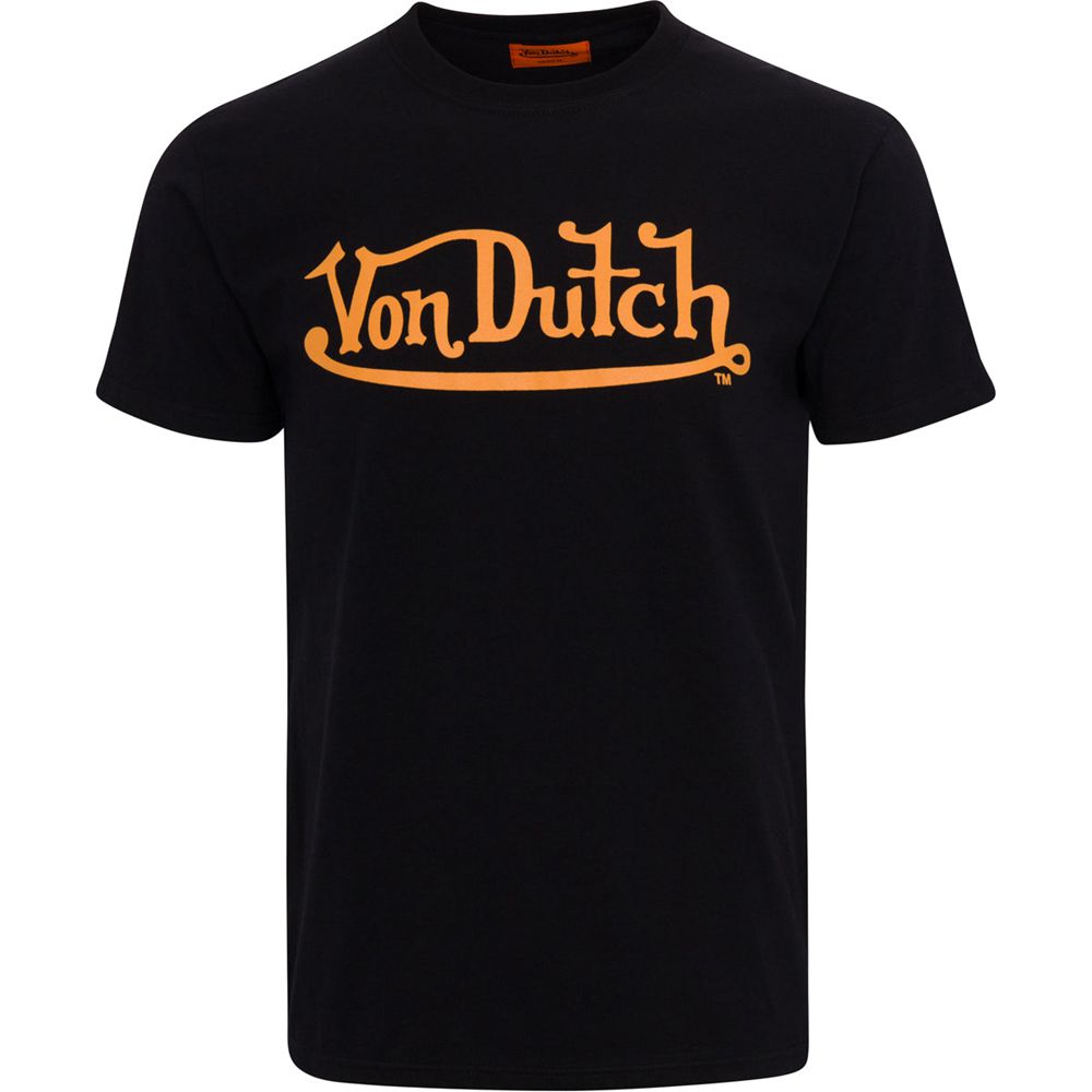 Von Dutch Moto 4 Ventura Raceway Ss Men T-Shirt Black | US-DRNSFM483