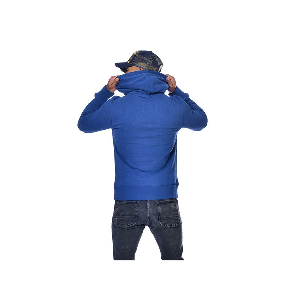 Von Dutch Must Sherpa Lined Men Hoodie Blue | US-JDEGCR369