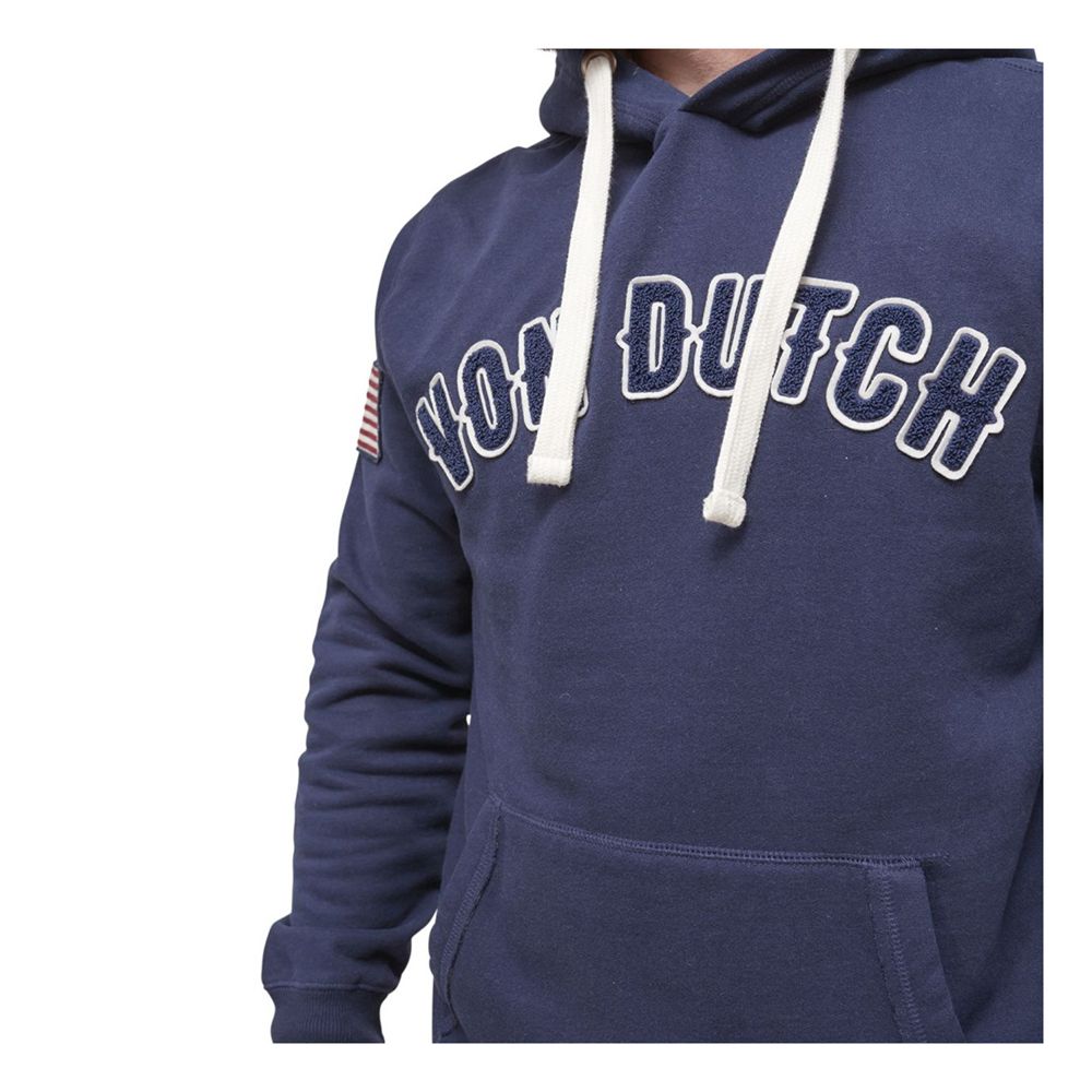 Von Dutch Must Sherpa Lined Men Hoodie Dark Blue | US-TFWKRV537