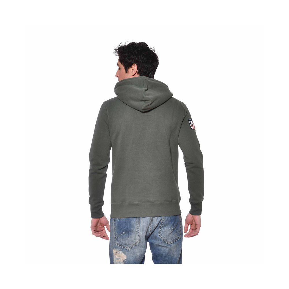 Von Dutch Must Sherpa Lined Men Hoodie Khaki | US-FRSHCP487