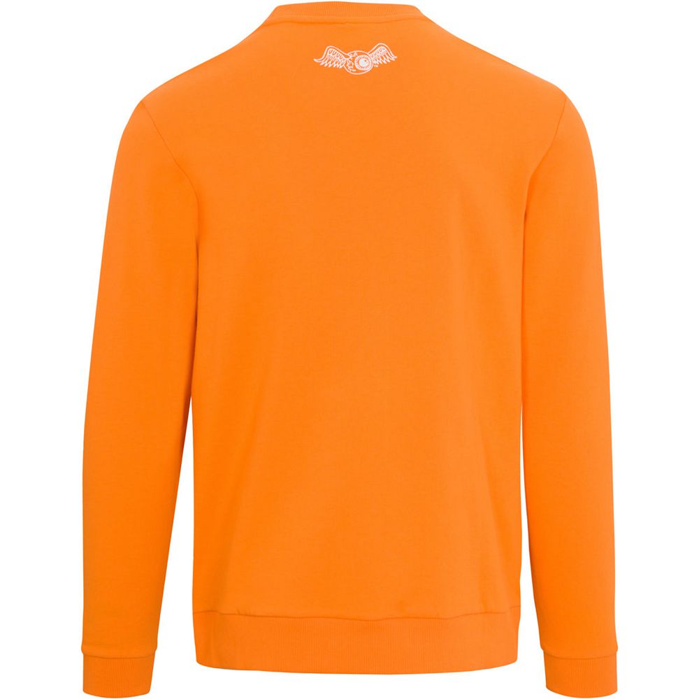 Von Dutch Originals Logo Crew Neck Men Sweater Orange | US-NGLZQE576