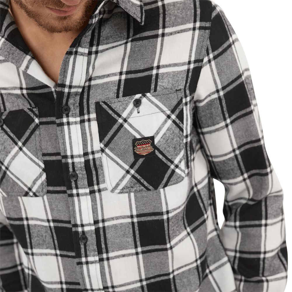 Von Dutch Plaid With Jack Pocket Men Shirts Grey / Black | US-XTRNOB067