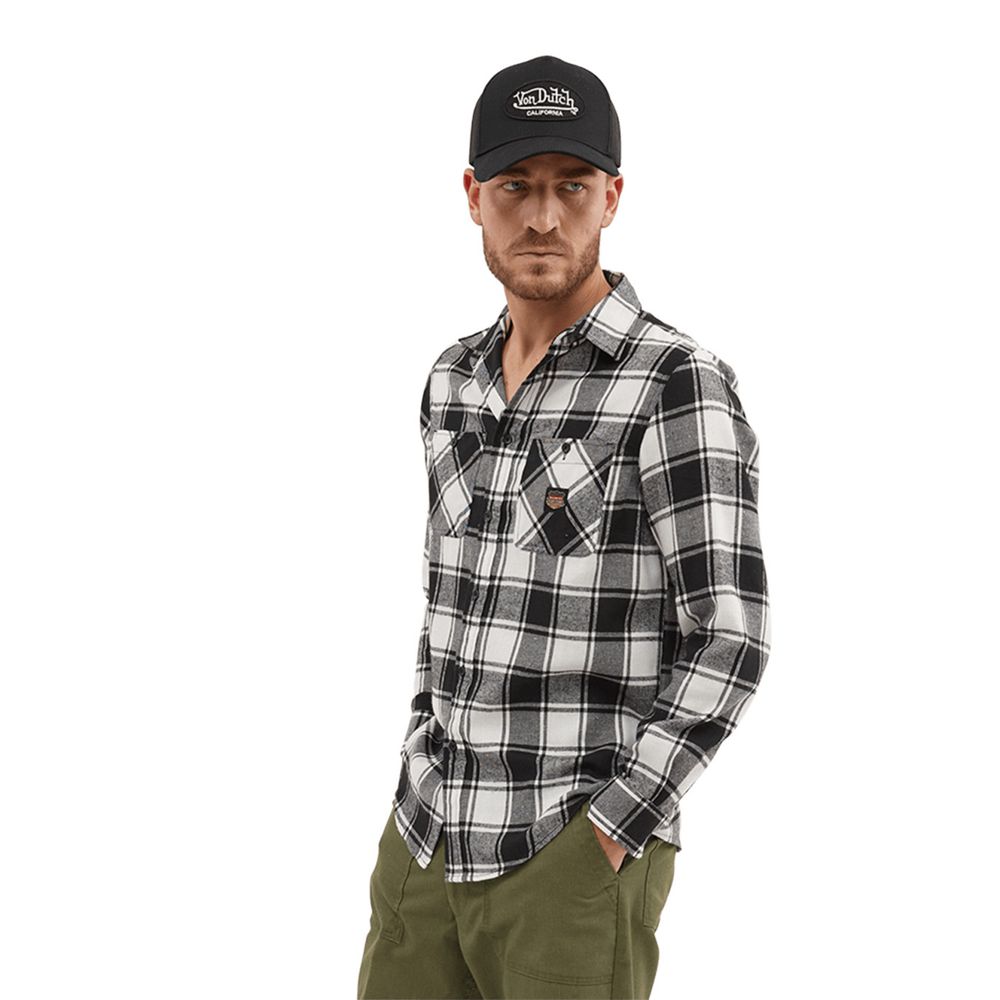 Von Dutch Plaid With Jack Pocket Men Shirts Grey / Black | US-XTRNOB067