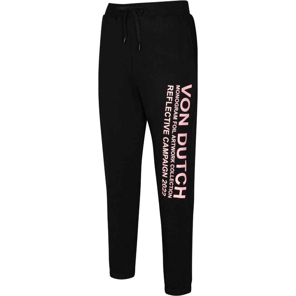 Von Dutch Reflective Collection Men Joggers Black / Rose | US-XAJZVG603