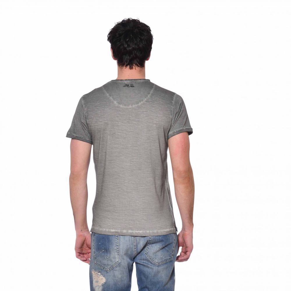 Von Dutch Ron Slim Fit Men T-Shirt Grey / Black | US-FCURNM329