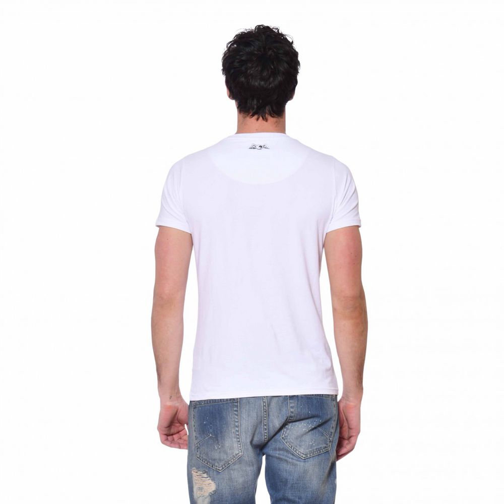 Von Dutch Slim Fit Life Men T-Shirt White | US-OIEXVR073