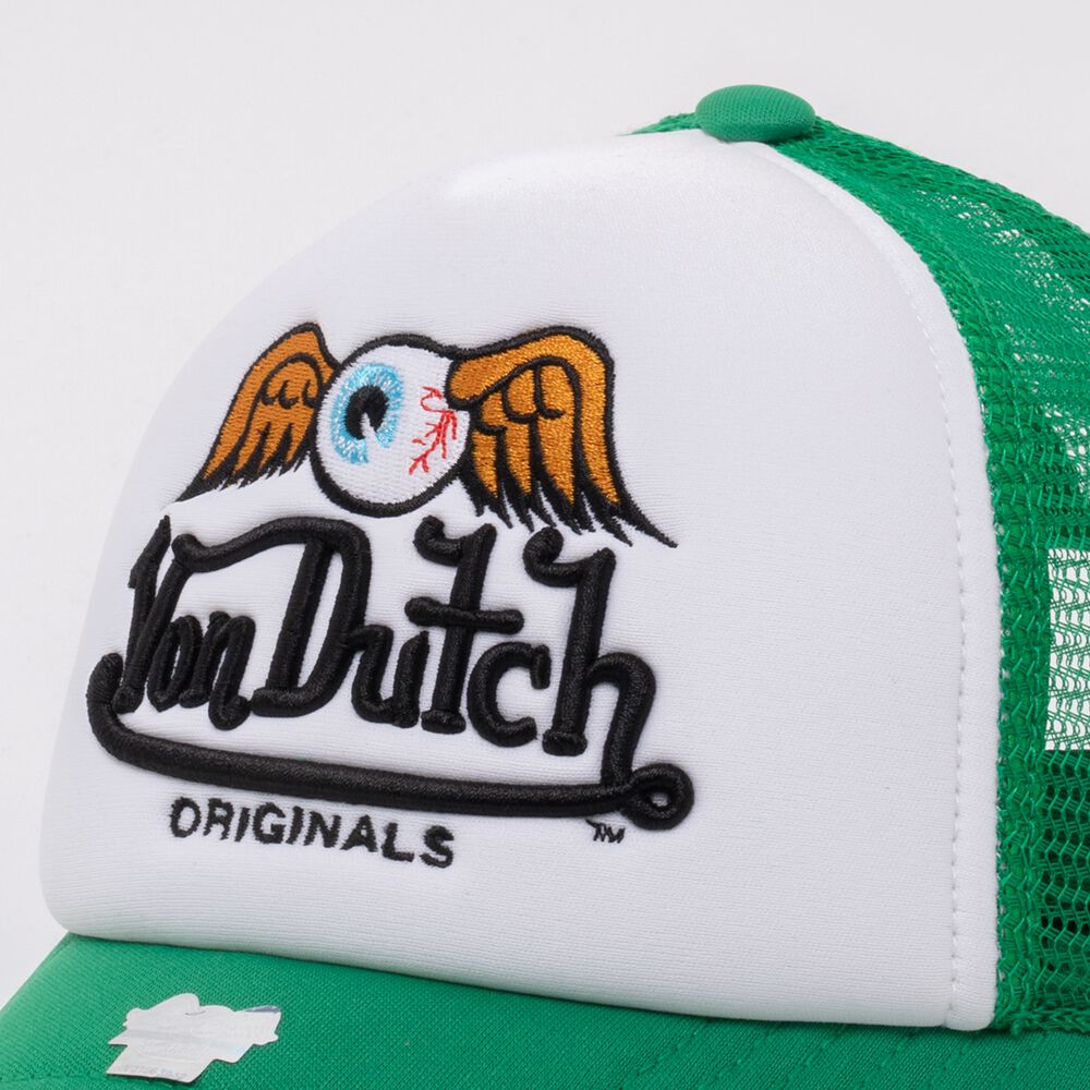 Von Dutch Trucker Baker Cap Green / White | US-DGBRLV579