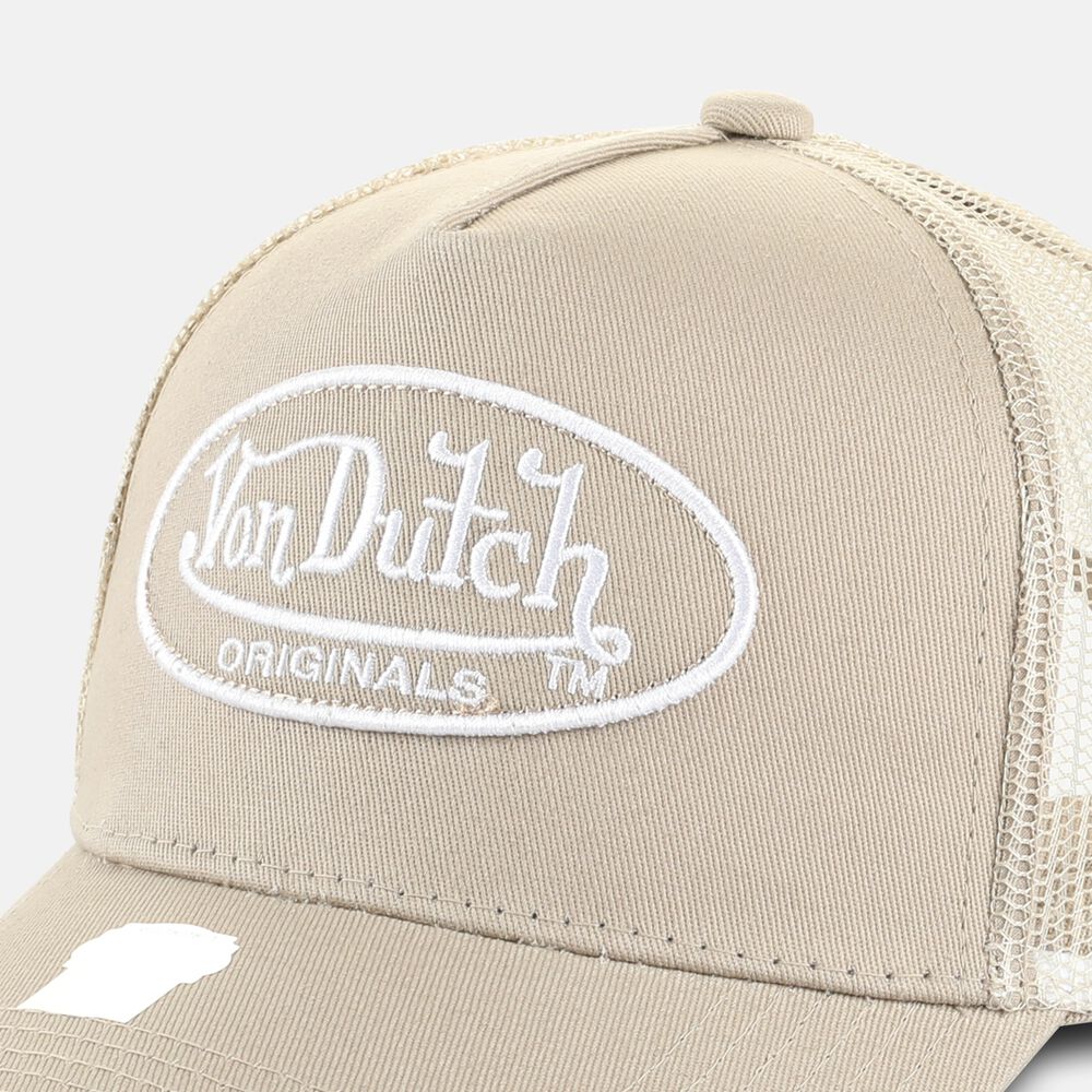 Von Dutch Trucker Boston Cap Beige | US-DIAWNS734