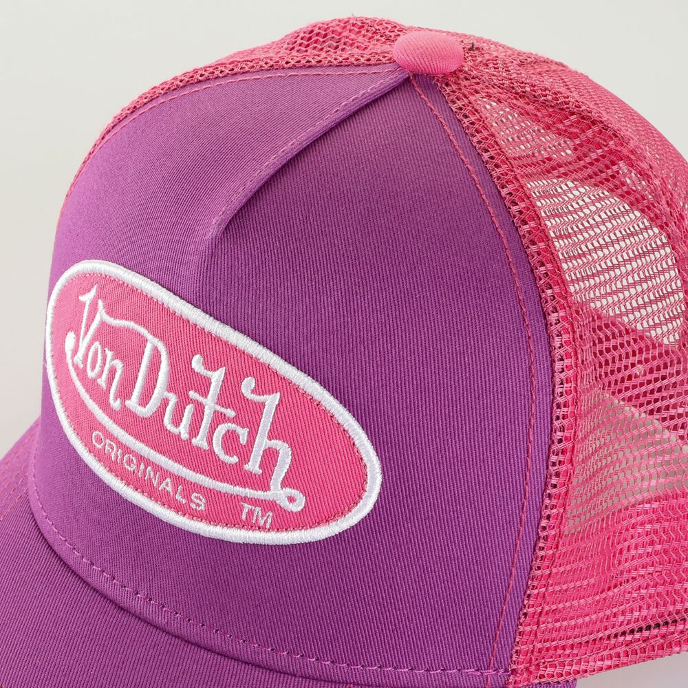 Von Dutch Trucker Boston Cap Purple/Pink | US-VARMHZ435