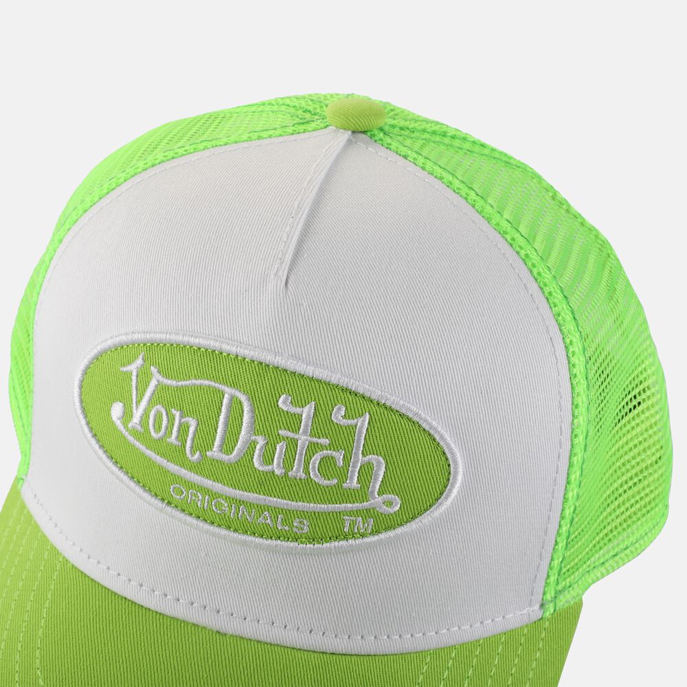 Von Dutch Trucker Boston Cap White / Green | US-DIVMHC382