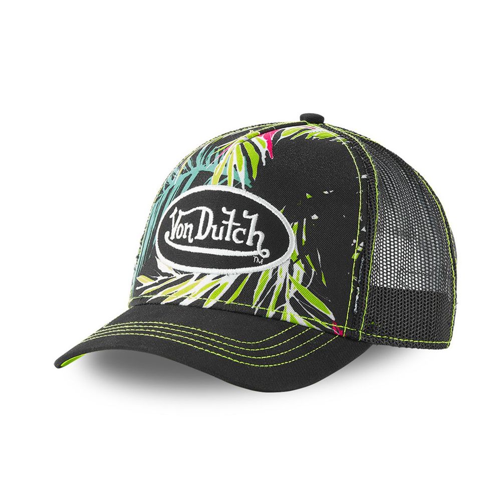 Von Dutch Trucker Cap Black / Green | US-NPTDQF184