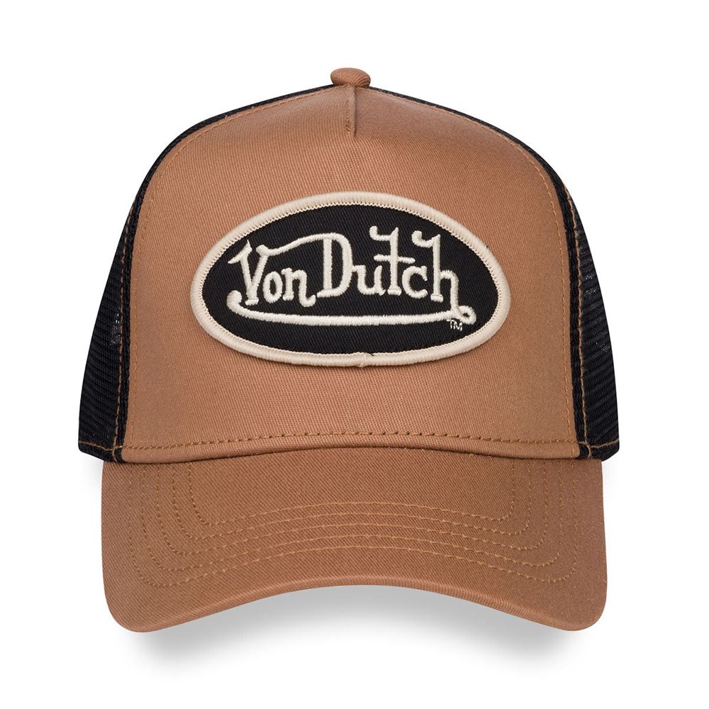 Von Dutch Trucker Cap Brown / Black | US-CHDMBZ748