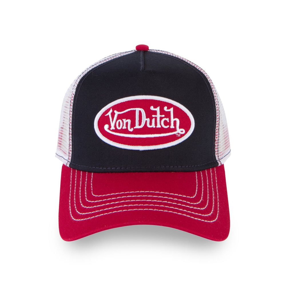 Von Dutch Trucker Cap Dark Red / Black | US-IOQDYH675