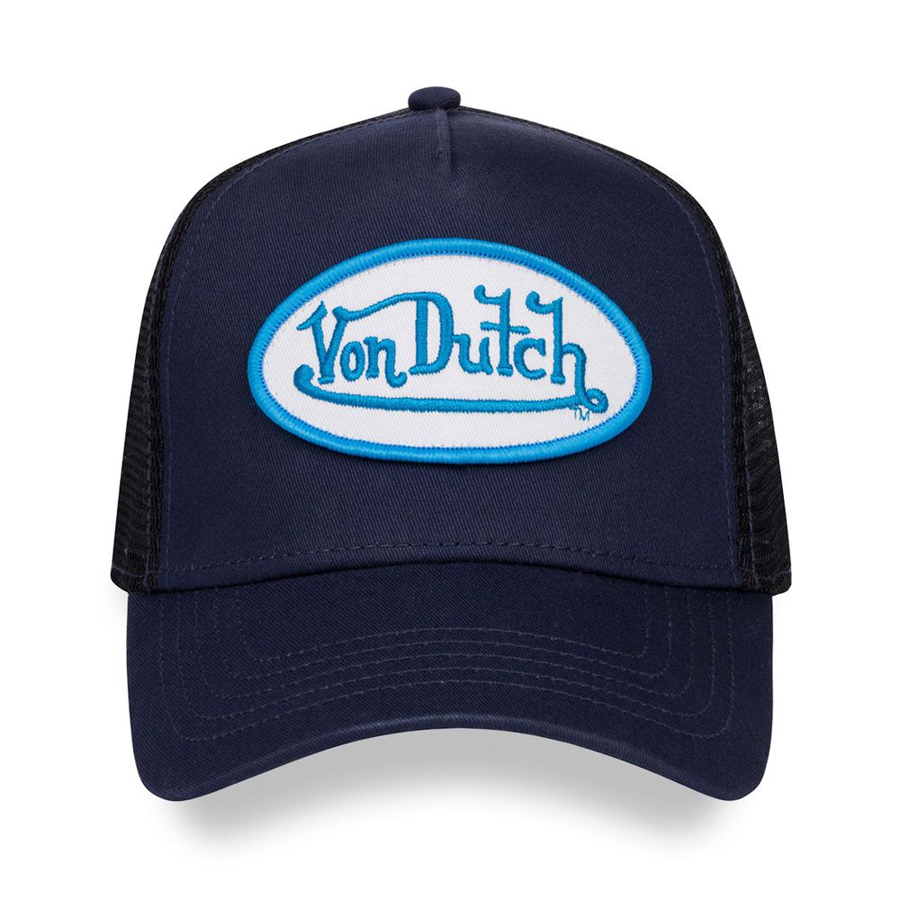 Von Dutch Trucker Cap Navy / Blue / White | US-ZSRMFO274