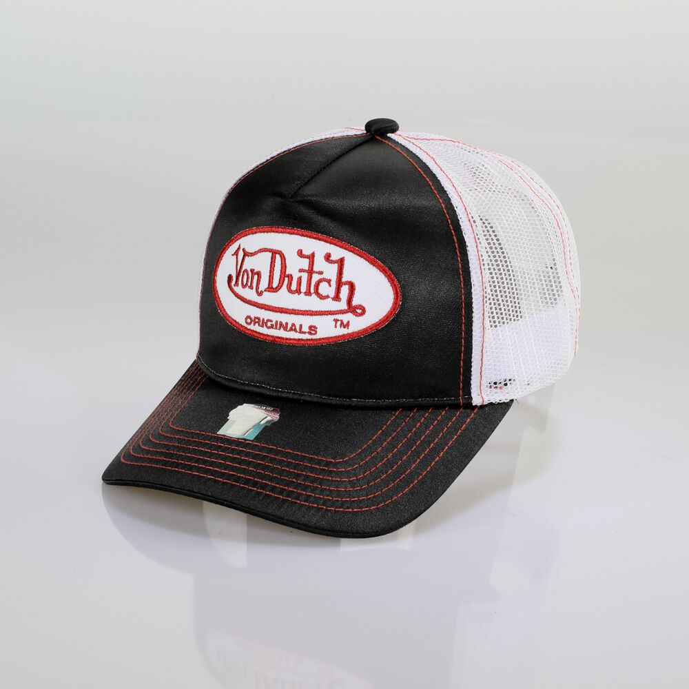 Von Dutch Trucker Cary Cap Black / White | US-BHYTXD760