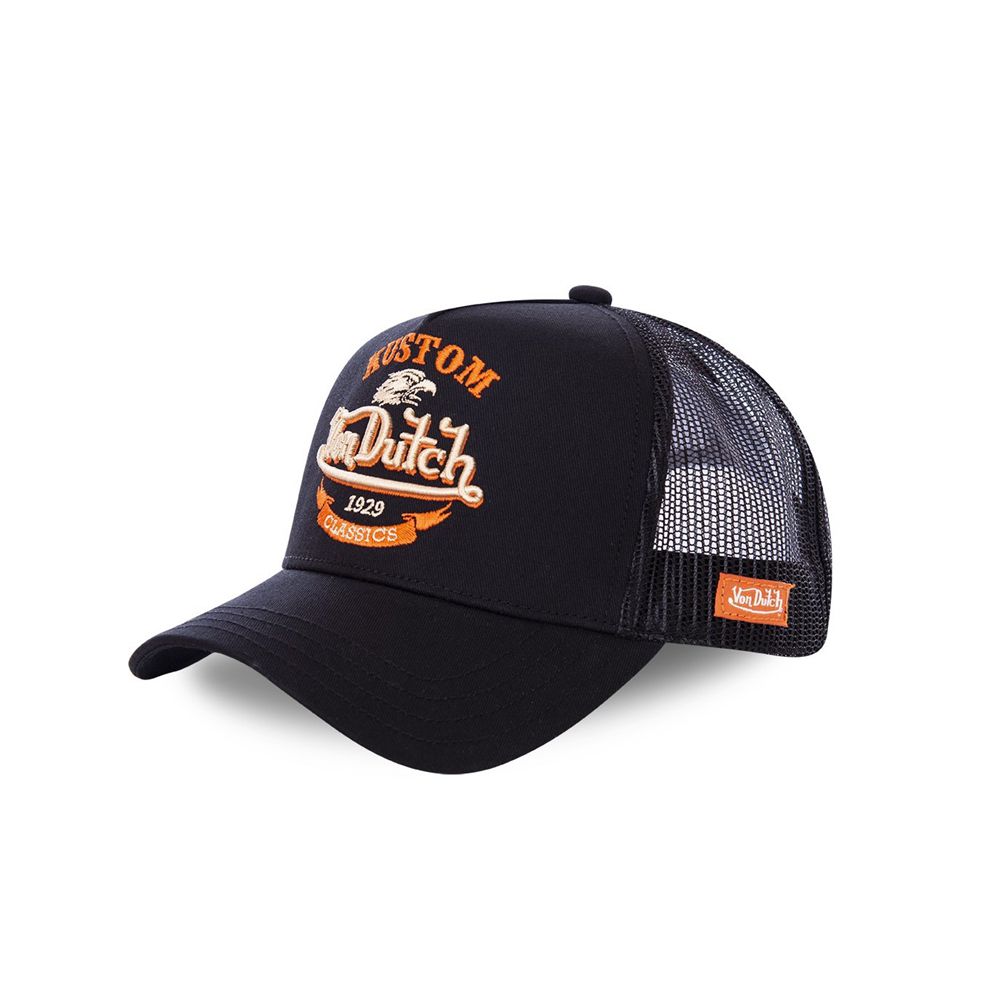 Von Dutch Trucker Eagle Kustom Classic Cap Black | US-DNWZKP821