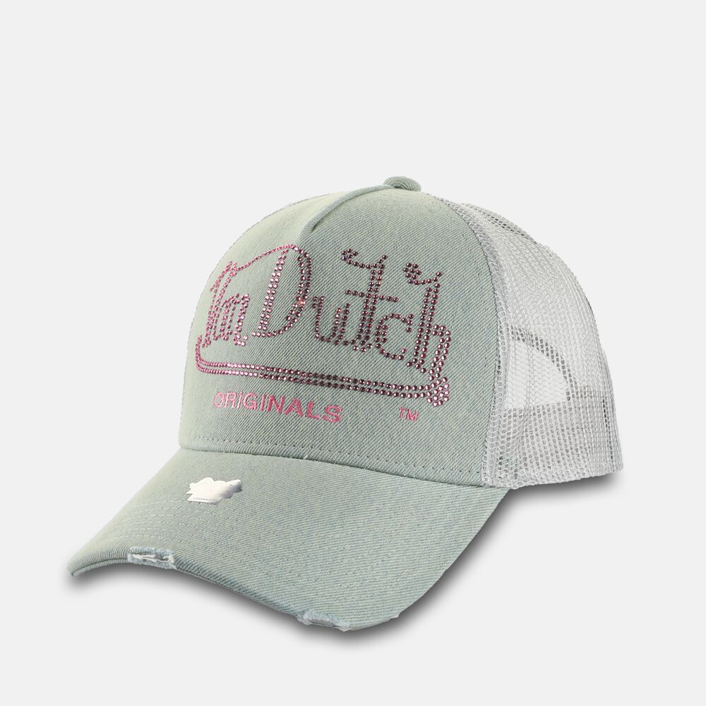 Von Dutch Trucker Fargo Cap Blue / White / Pink | US-WIOPSZ360