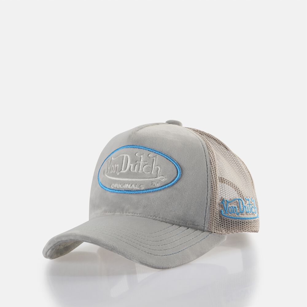 Von Dutch Trucker Kent Cap Grey / Beige | US-VNWHFR297