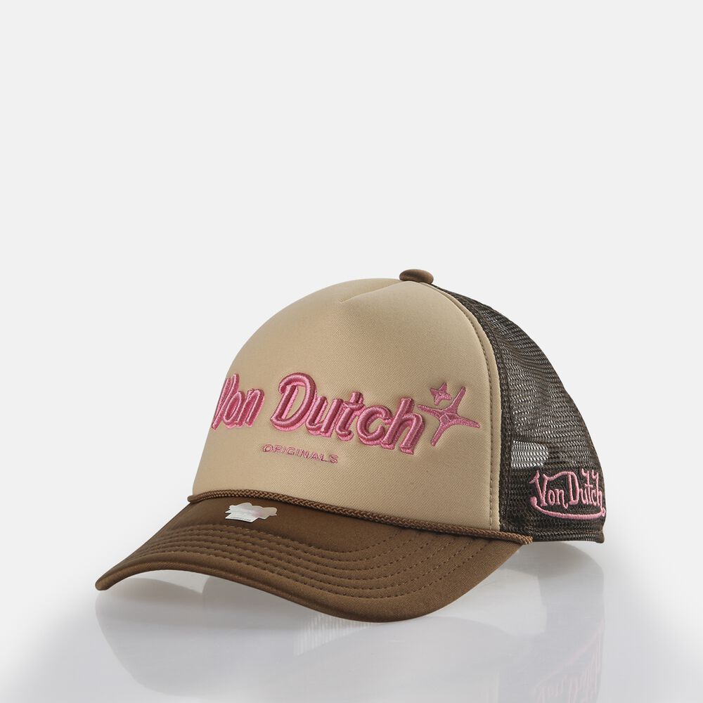 Von Dutch Trucker Lund Cap Beige / Brown | US-XLYBFR261