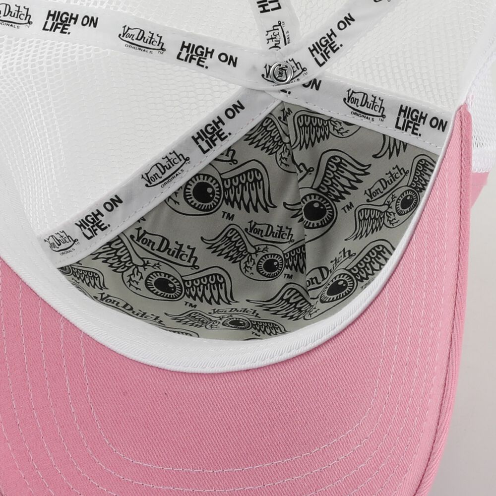 Von Dutch Trucker Madison Cap Pink / White | US-HVOMLS901